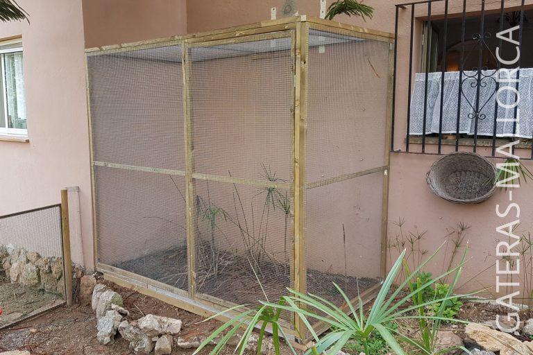 Voliere - Aussengehege nachher